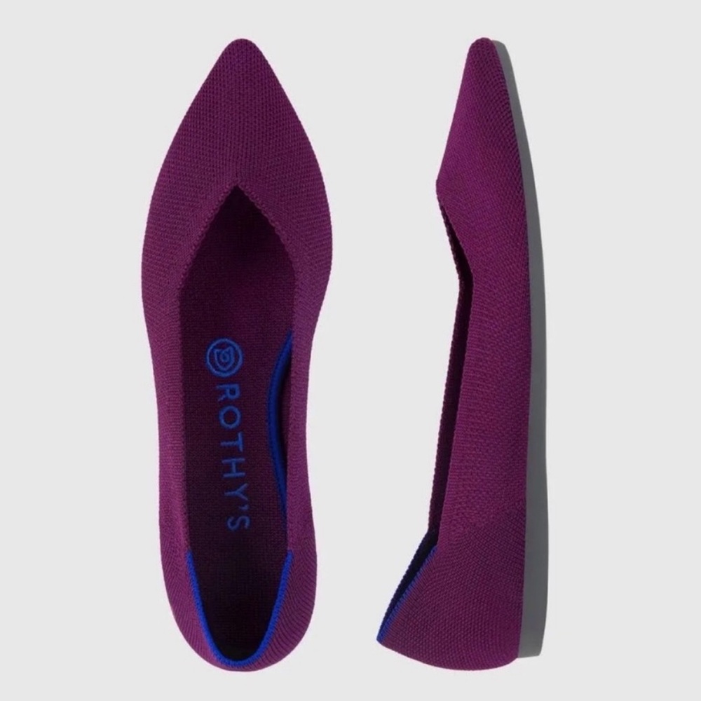 Rothy's 9.5 point orchid deep purple maroon
